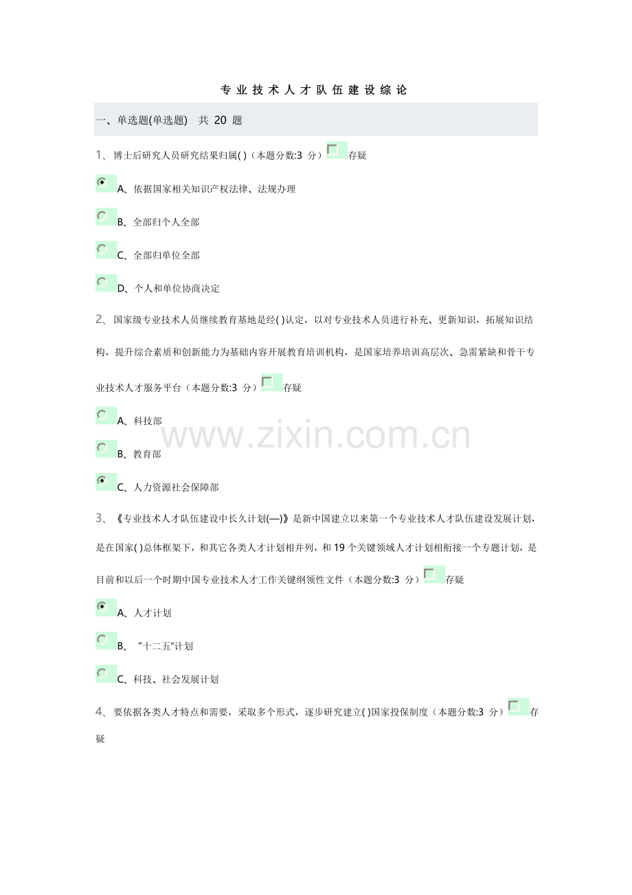 专业关键技术人才队伍发展建设综论.doc_第1页