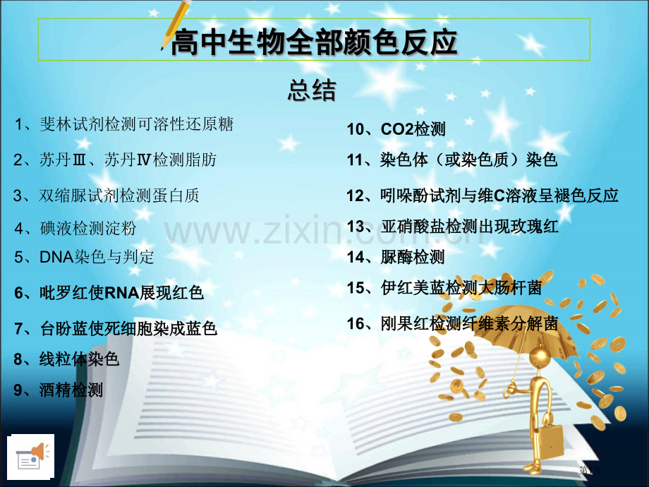 高中生物所有颜色反应省公共课一等奖全国赛课获奖课件.pptx_第1页