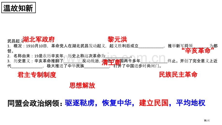 中华民国的创建省公开课一等奖新名师优质课比赛一等奖课件.pptx_第2页