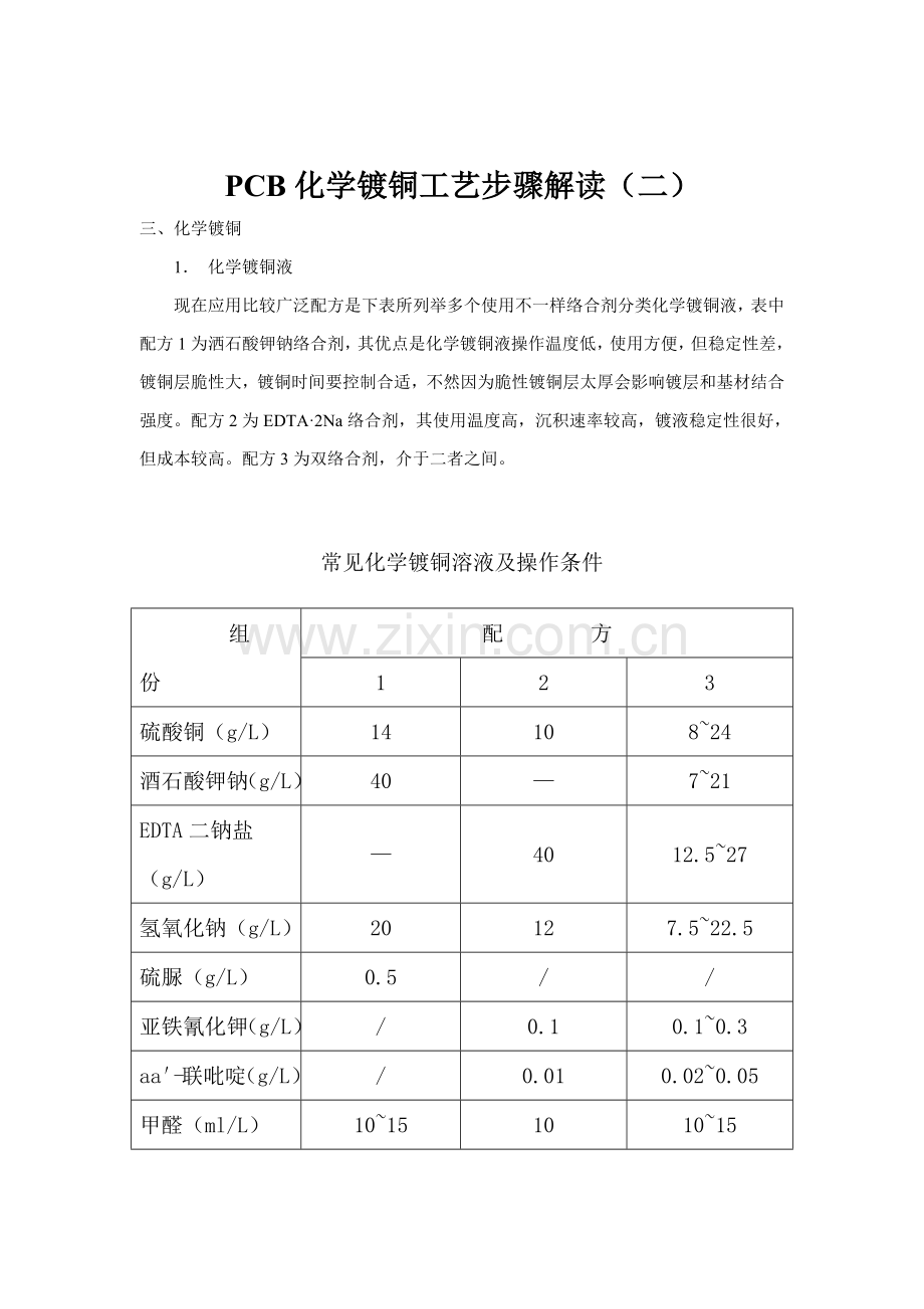 化学镀铜工艺流程解读模板模板.doc_第1页