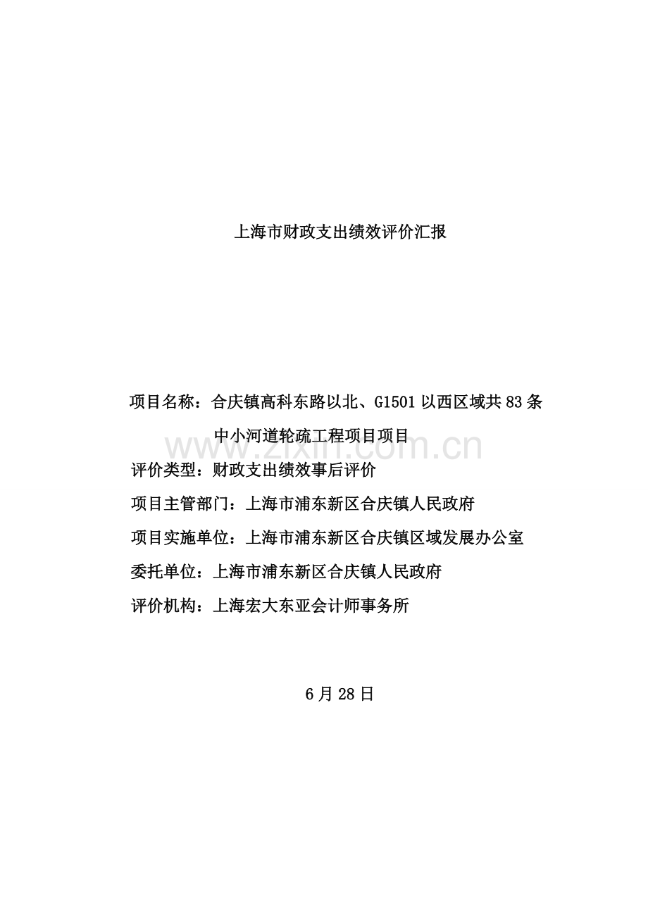 上海财政支出绩效评价研究报告.doc_第1页