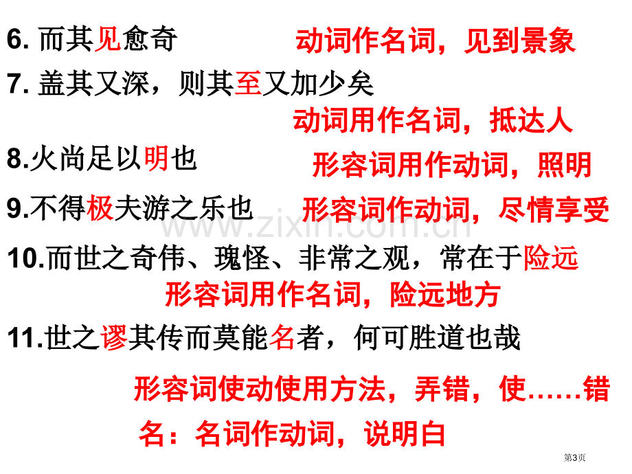 游褒禅山记文言知识点总结件市公开课一等奖百校联赛获奖课件.pptx_第3页