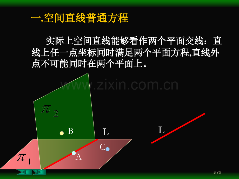 六节空间直线及其方程市公开课一等奖百校联赛特等奖课件.pptx_第3页