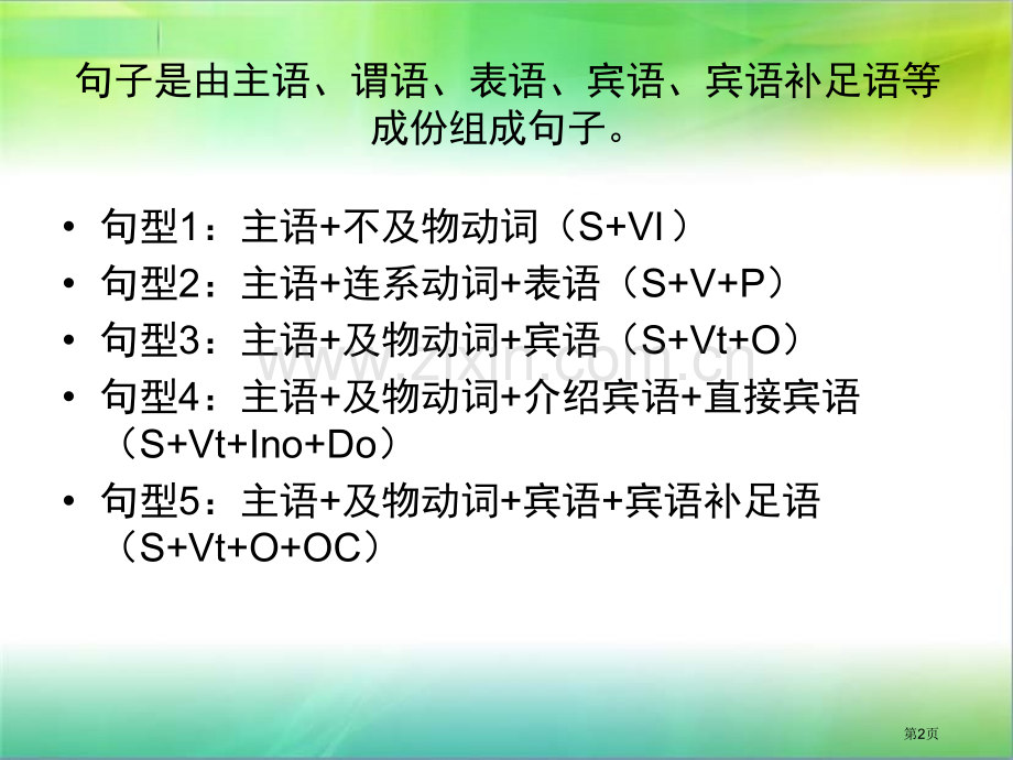 英语语法大最基本的句型省公共课一等奖全国赛课获奖课件.pptx_第2页