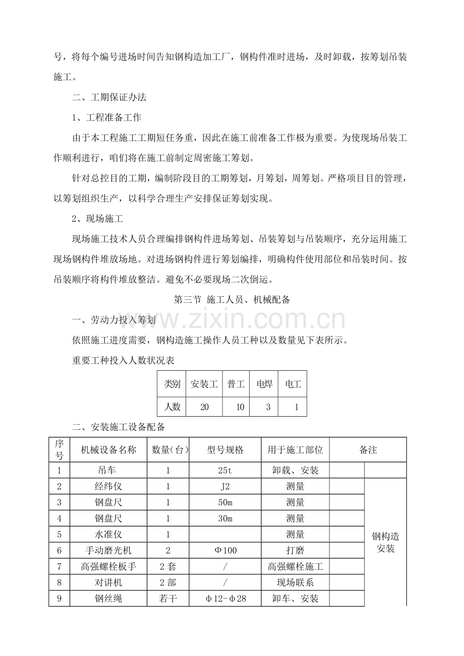 钢结构吊装及安装综合项目施工专项方案.doc_第3页