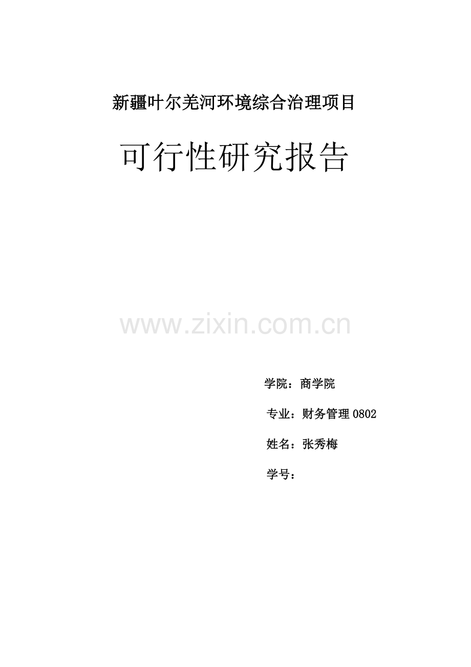 环境综合治理专项项目可行性专题研究报告.docx_第1页