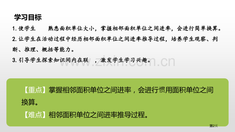 面积单位间的进率面积省公开课一等奖新名师比赛一等奖课件.pptx_第2页