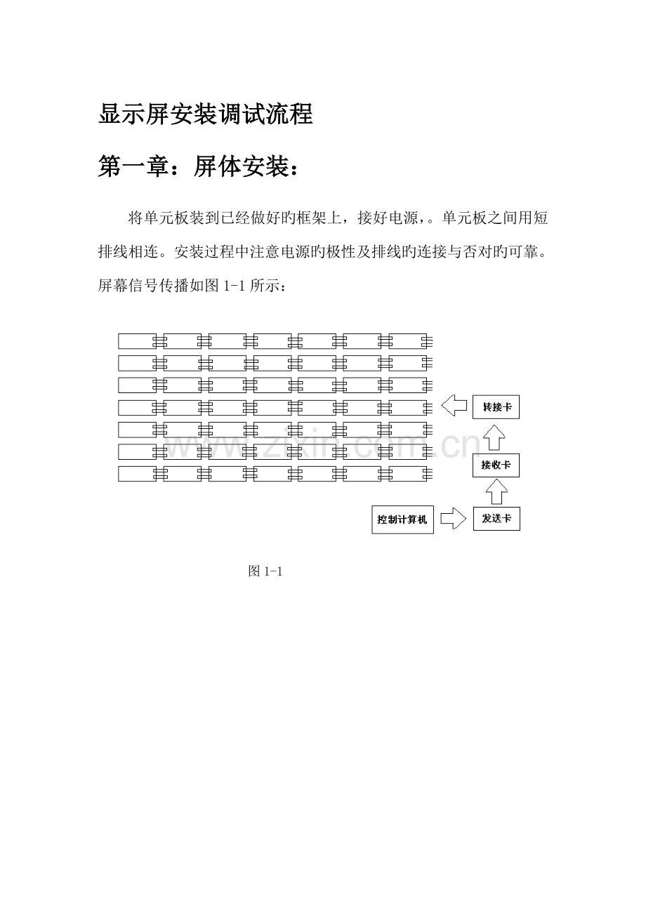 LED全彩显示屏安装调试培训标准手册.docx_第1页