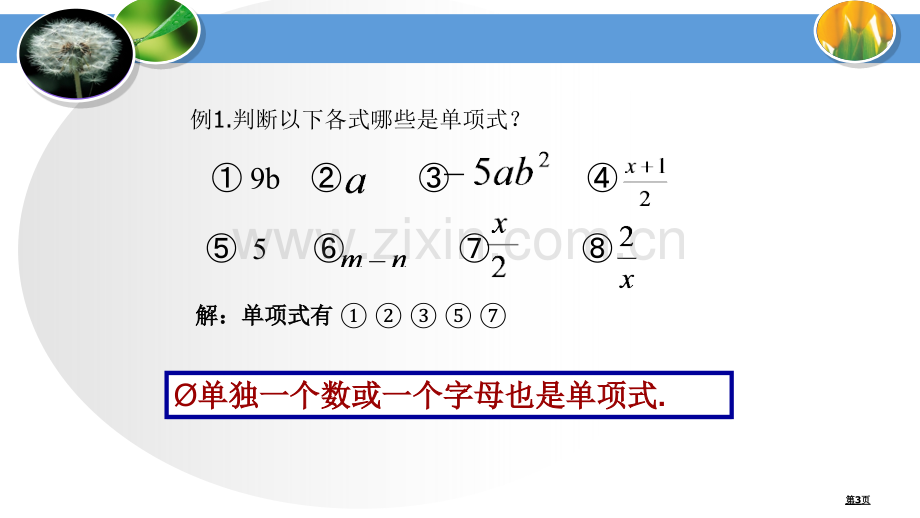 单项式市公开课一等奖百校联赛获奖课件.pptx_第3页