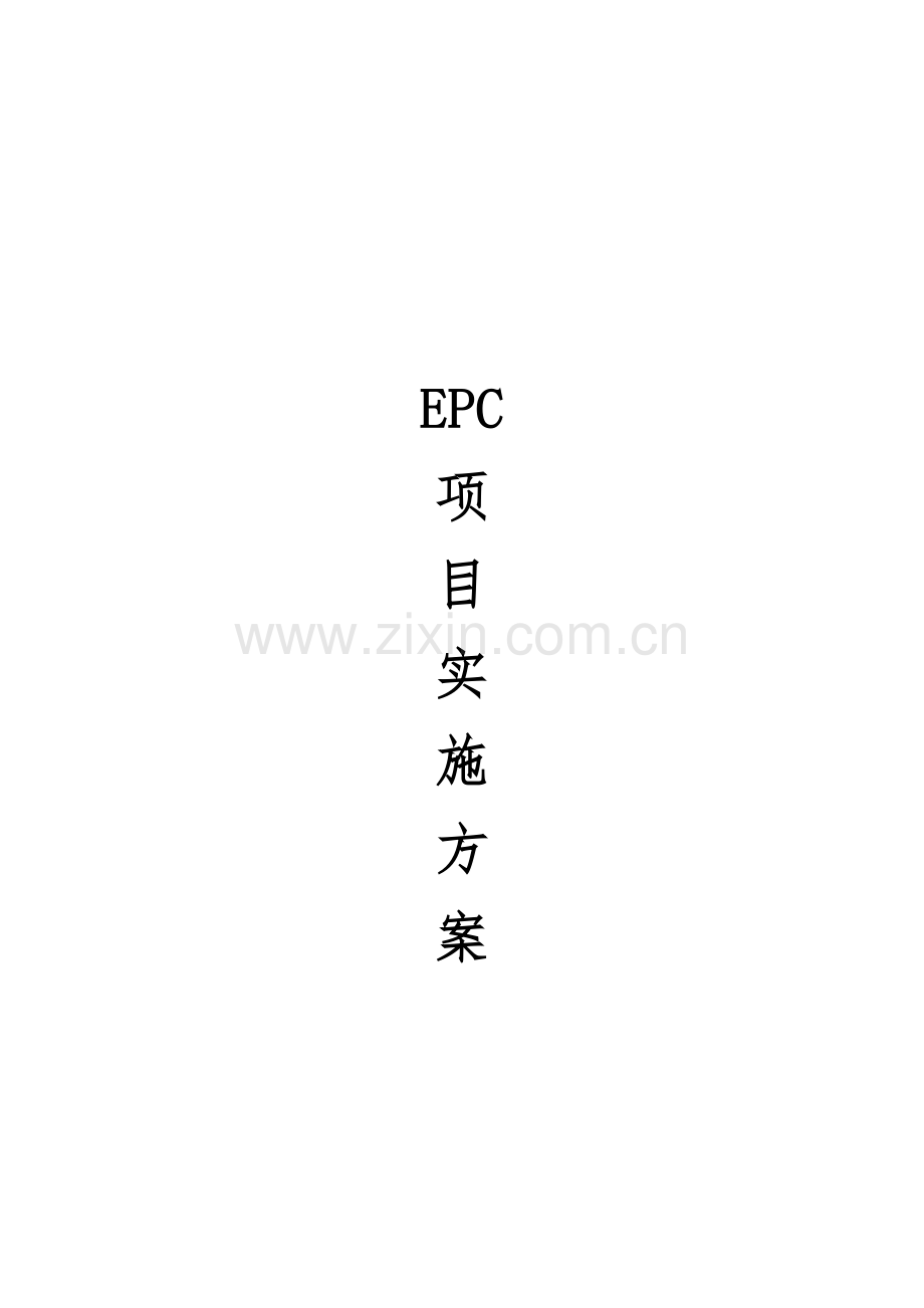 EPC专项项目实施专题方案.docx_第1页