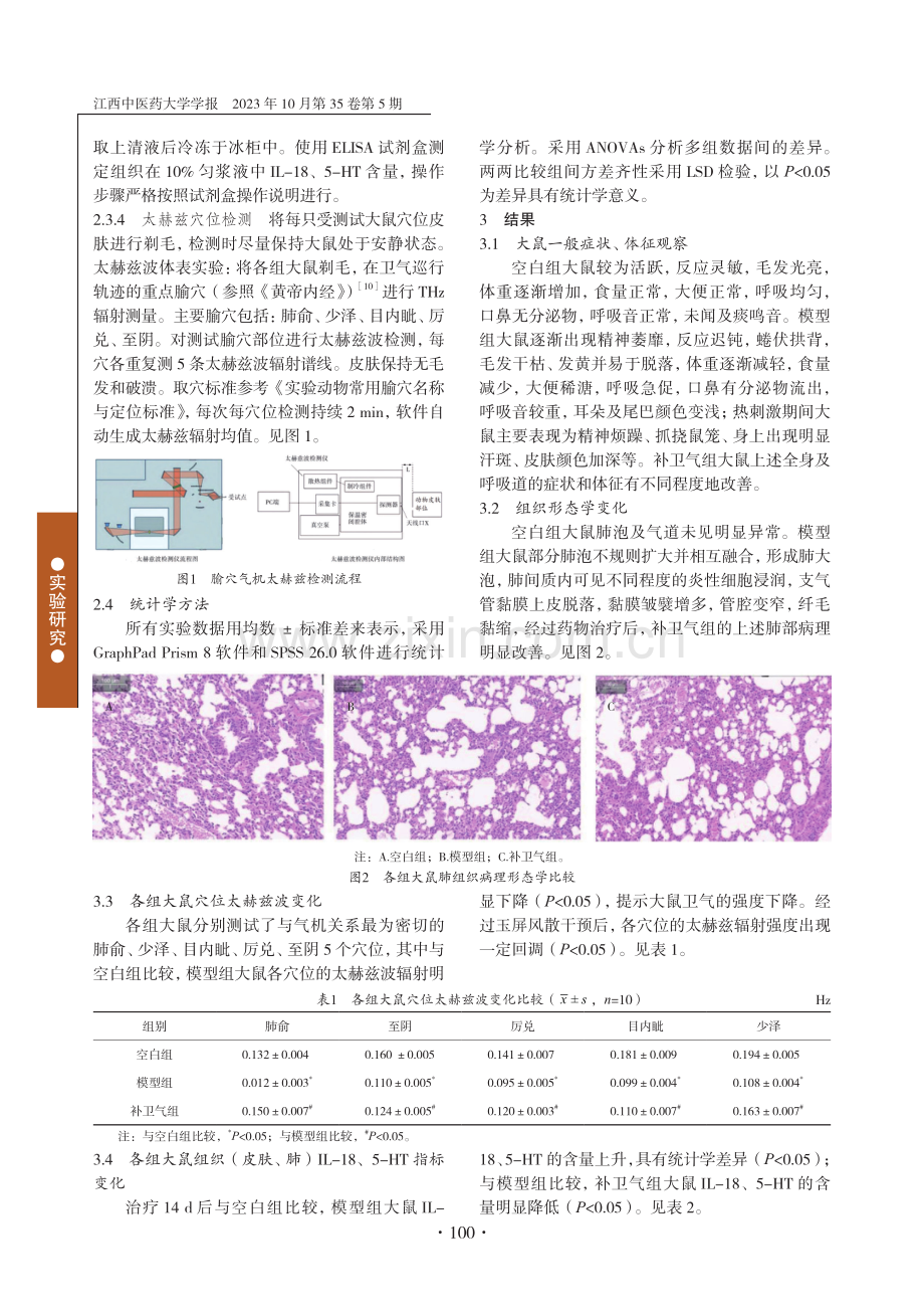 基于太赫兹技术研究卫气对大鼠肺和皮肤组织的影响.pdf_第3页