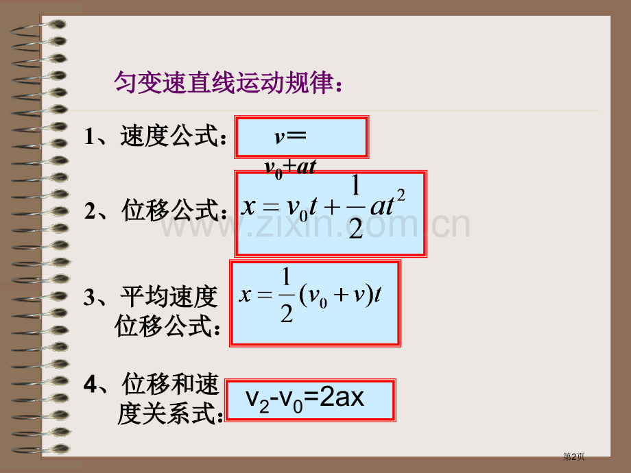 匀变速直线运动规律省公共课一等奖全国赛课获奖课件.pptx_第2页