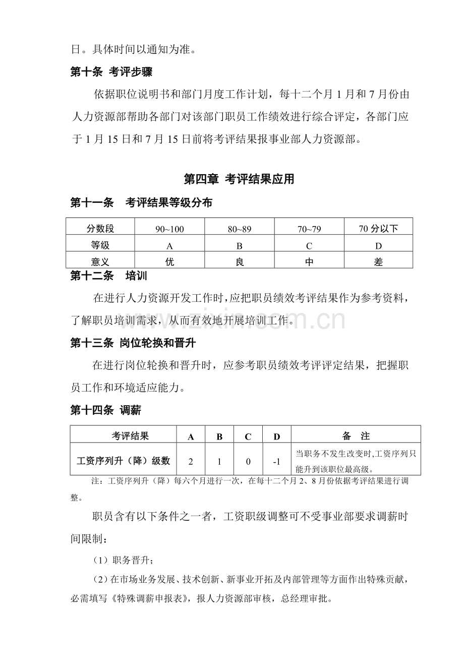 员工绩效考核管理办法模板.doc_第3页