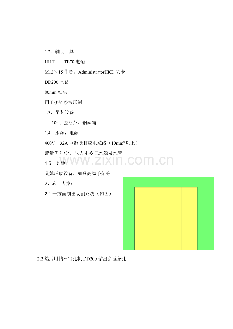 混凝土墙体切割综合项目施工专项方案.doc_第3页