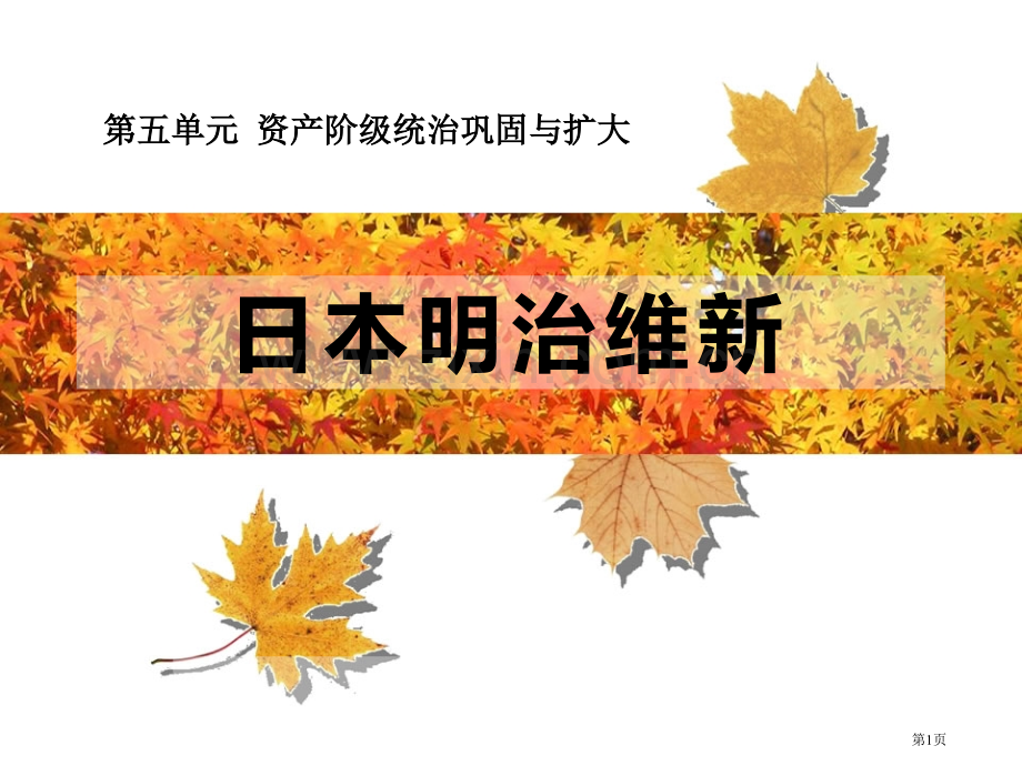 日本明治维新资产阶级统治的巩固与扩大课件省公开课一等奖新名师优质课比赛一等奖课件.pptx_第1页