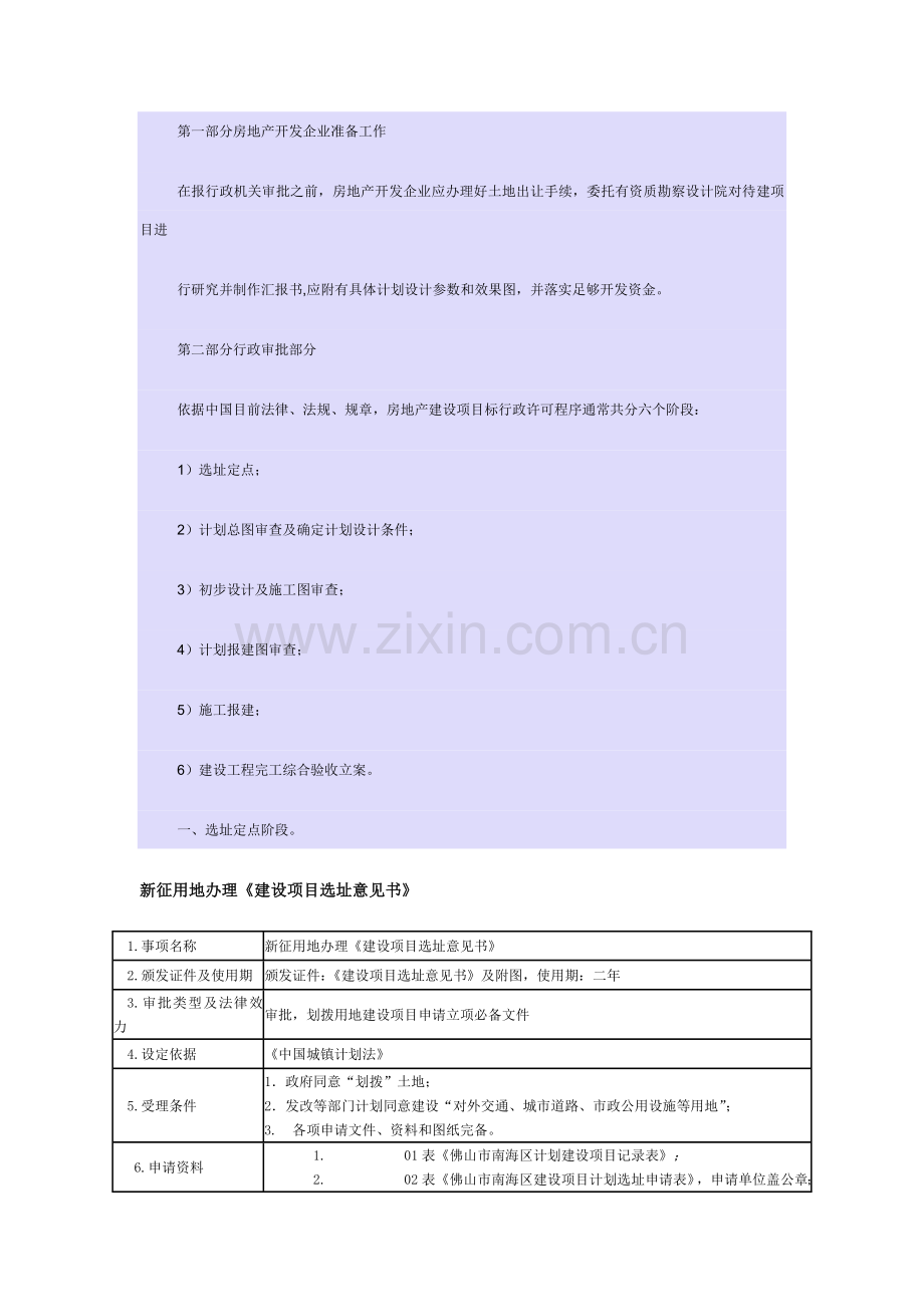 房地产开发立项报规报建行政审批流程模板.doc_第1页