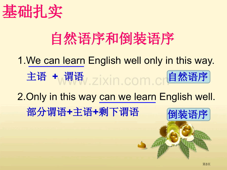 only+状语引导的部分倒装省公共课一等奖全国赛课获奖课件.pptx_第3页