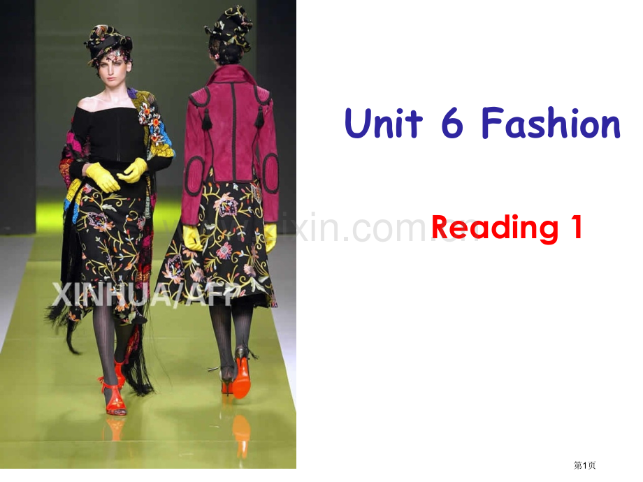 Unit-6-Fashion-Show-reading省公共课一等奖全国赛课获奖课件.pptx_第1页