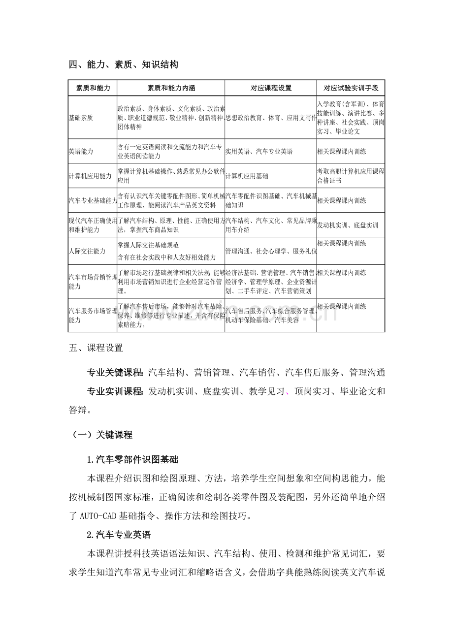 汽车关键技术服务与营销专业人才培养专项方案.doc_第3页