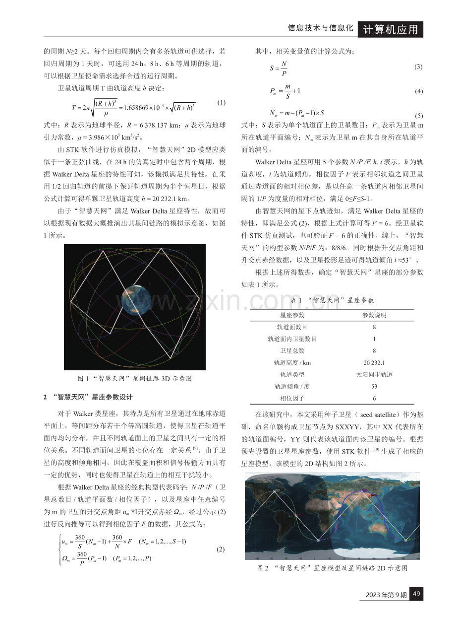 基于中轨卫星的“智慧天网”星座设计与覆盖性及可见性分析.pdf_第2页