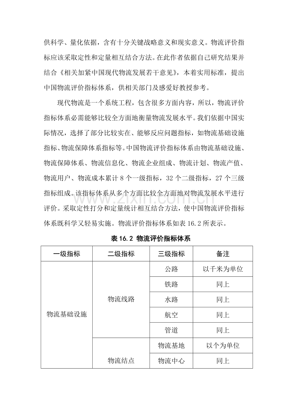 物流评价指标体系研究报告样本.doc_第2页