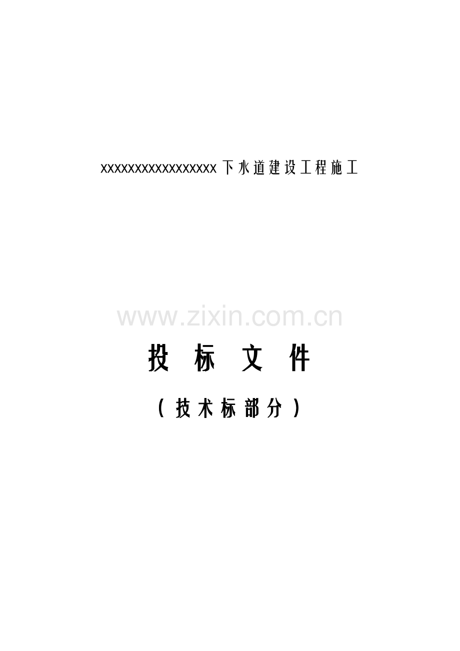 市政管网综合项目工程关键技术标部分.docx_第1页