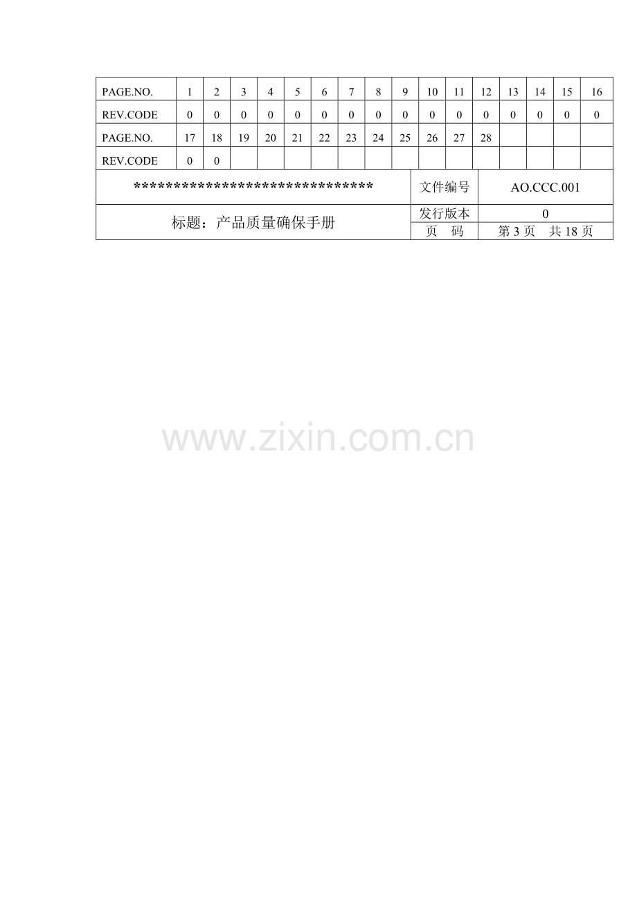 产品质量保证基本手册模板.doc_第3页