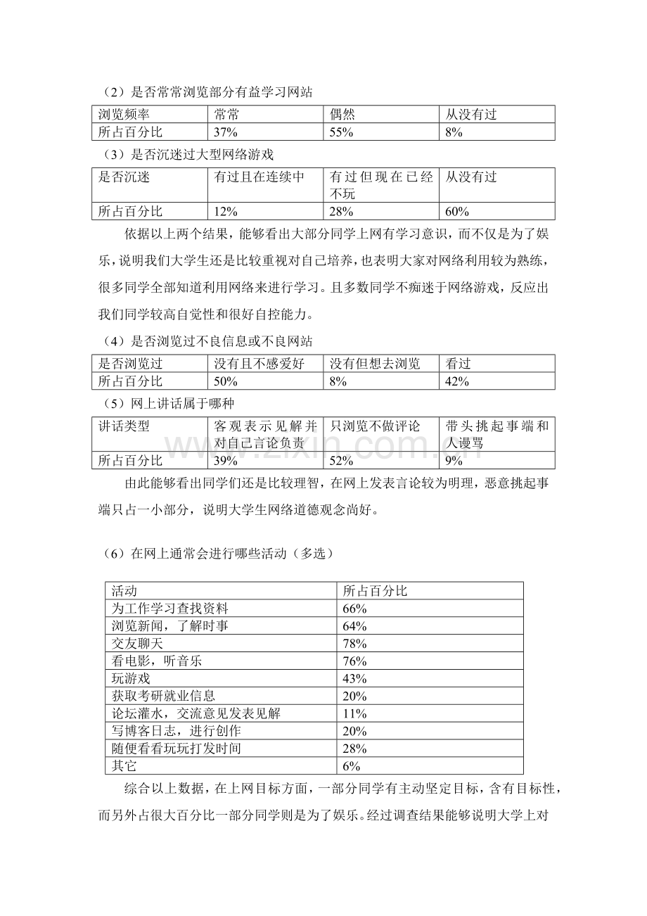 大学生网络使用情况调查分析报告.docx_第3页