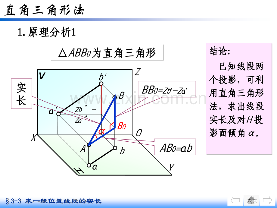 机械制图直角三角形法市公开课一等奖百校联赛获奖课件.pptx_第1页