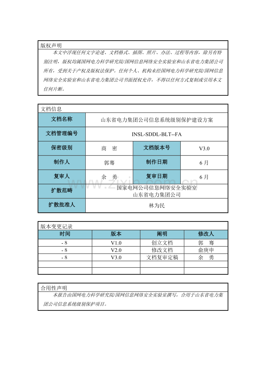 集团公司信息系统等级保护建设专项方案.doc_第3页