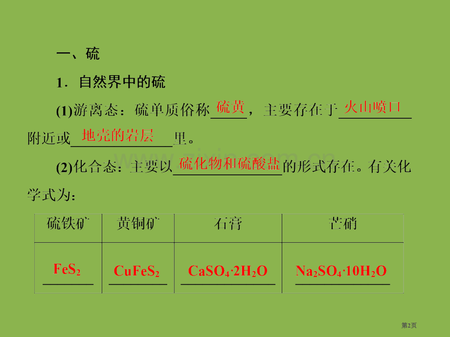 高中化学硫和其化合物省公共课一等奖全国赛课获奖课件.pptx_第2页