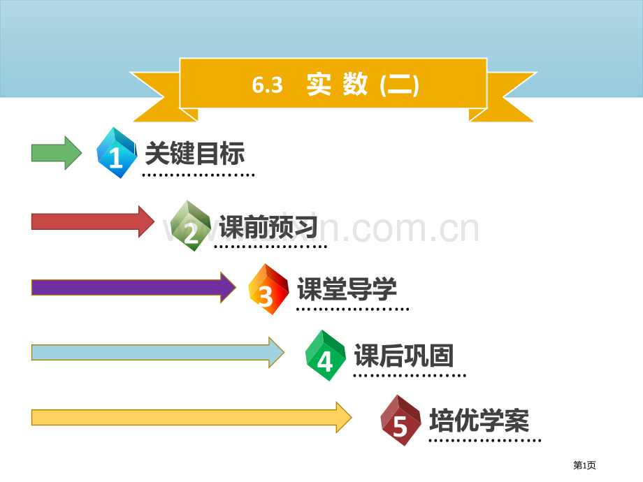 七年级数学下册第六章实数6.3实数PPT市公开课一等奖百校联赛特等奖大赛微课金奖PPT课件.pptx_第1页