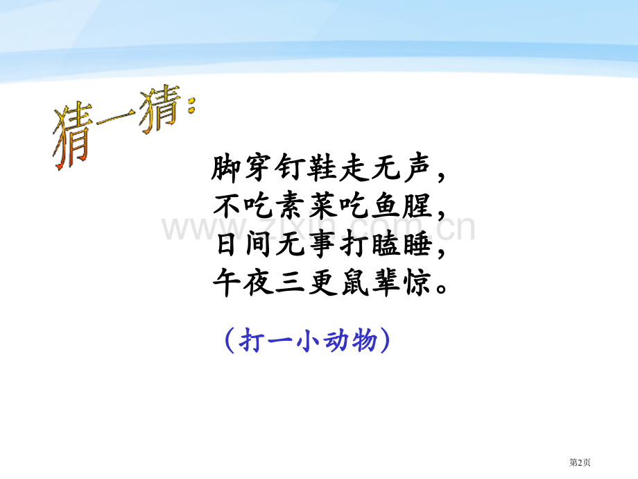 我们家的猫省公开课一等奖新名师优质课比赛一等奖课件.pptx_第2页