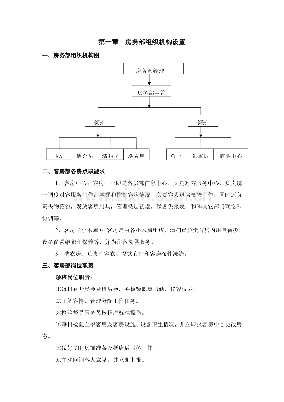 客房部工作综合流程.doc_第1页