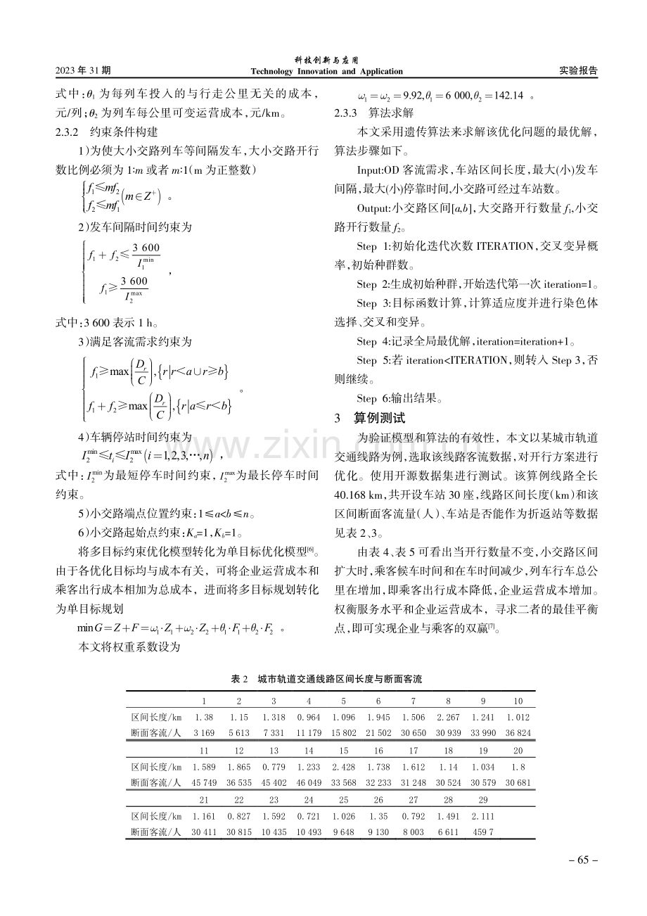 基于遗传算法的大小交路开行方案优化模型研究.pdf_第3页