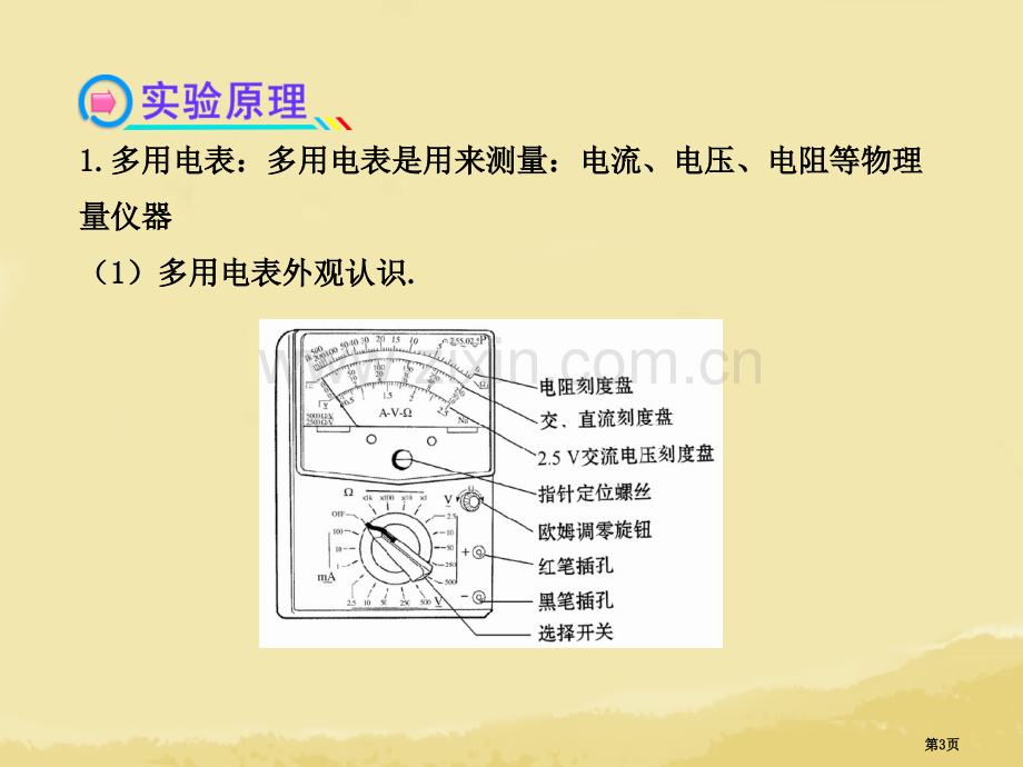 全程复习20高考物理一轮复习实验五用多用电表探索黑箱内的电学元件传感器的简单应用省公共课一等奖全国赛.pptx_第3页