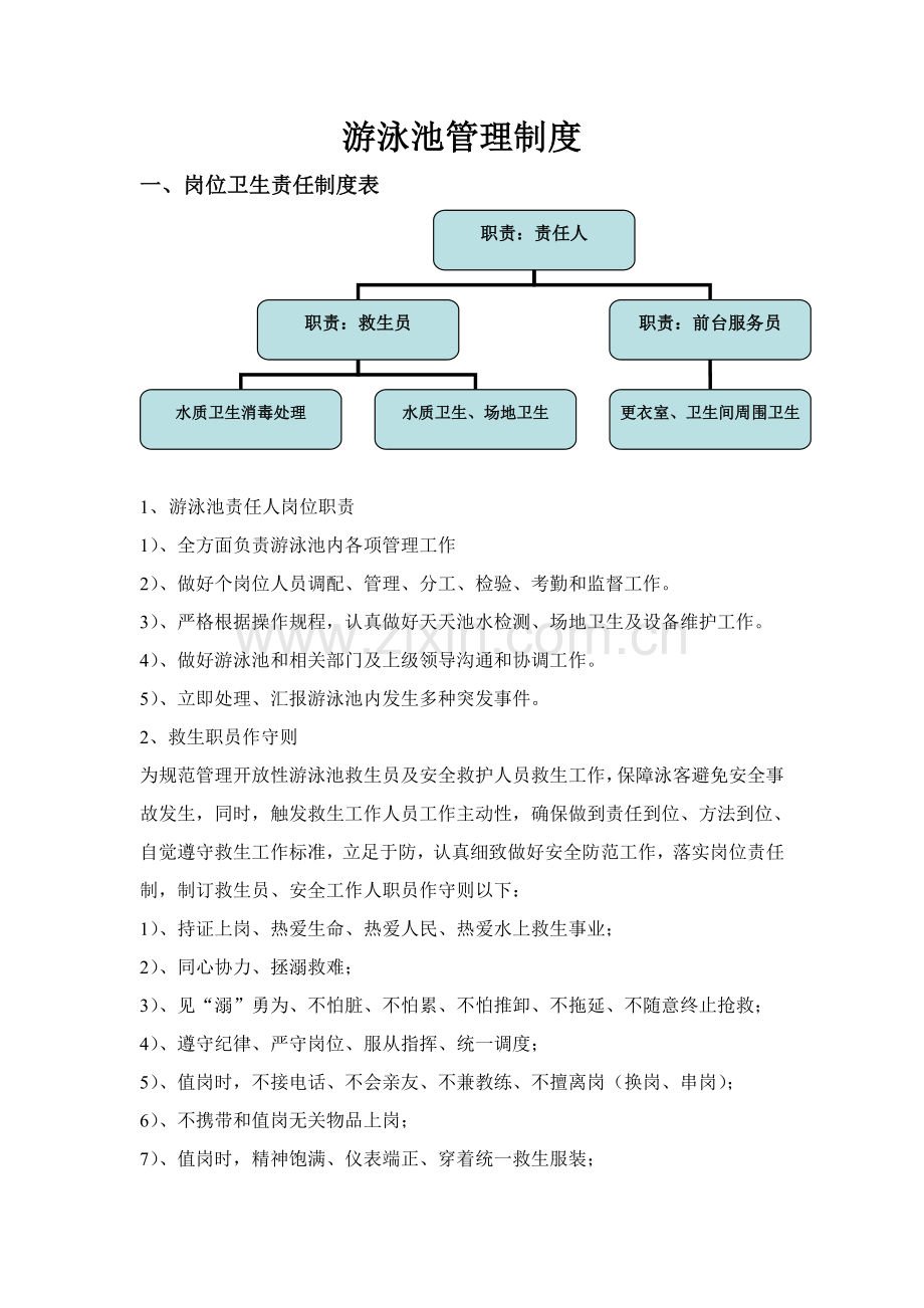 游泳池管理新规制度.doc_第1页