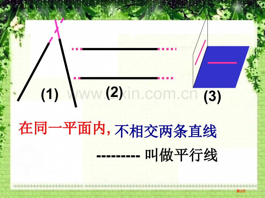 探索直线平行的条件平行线与相交线省公开课一等奖新名师优质课比赛一等奖课件.pptx_第3页