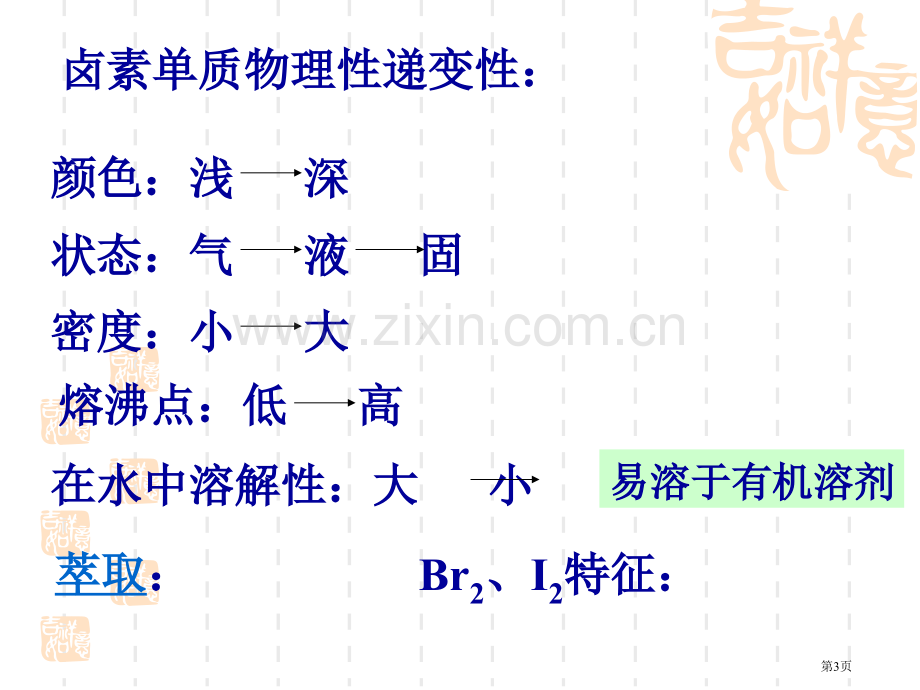 单质的物理质颜色状态气味密度溶解度熔沸点市公开课一等奖百校联赛特等奖课件.pptx_第3页