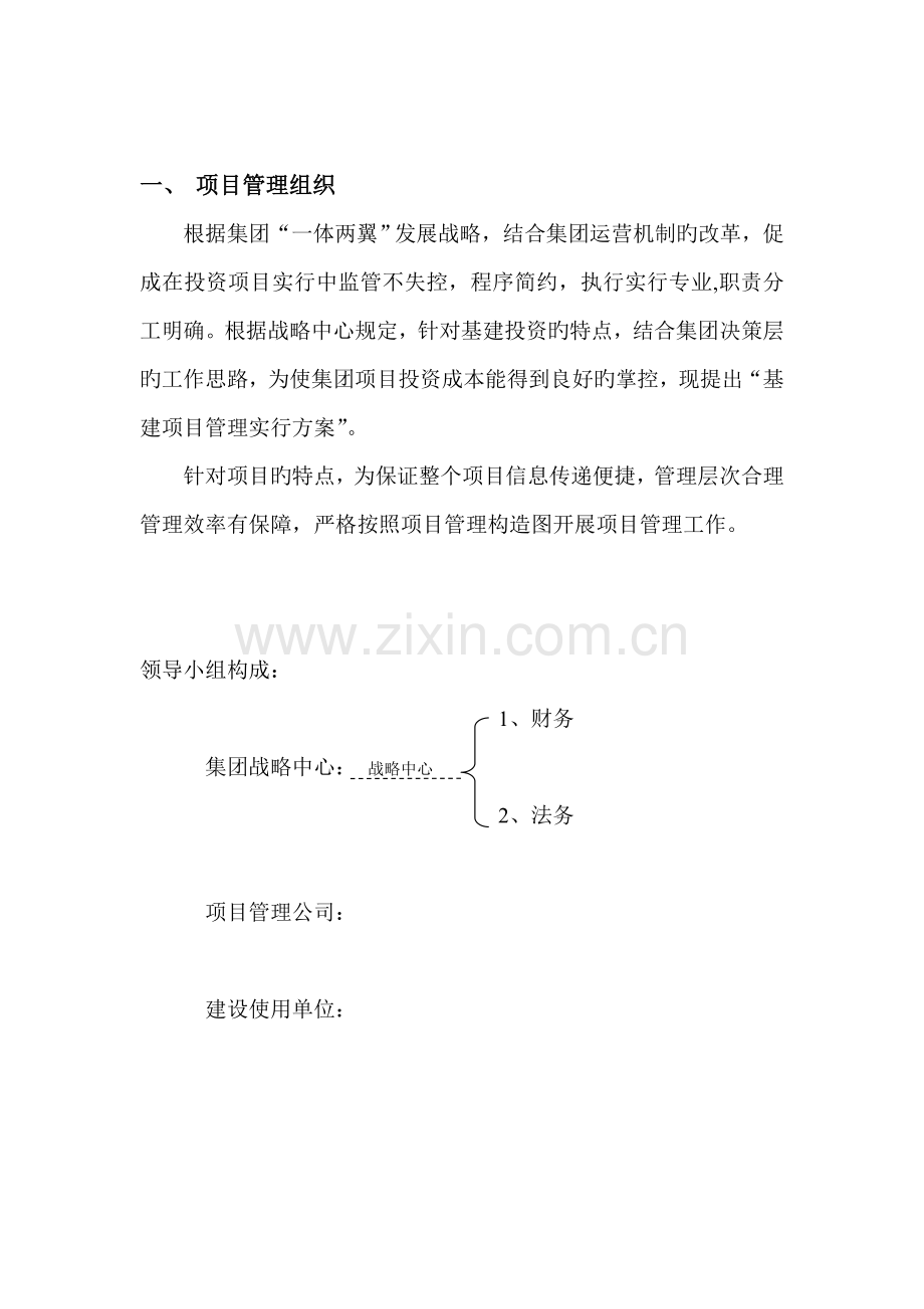 关键工程专项项目管理实施专题方案.docx_第1页