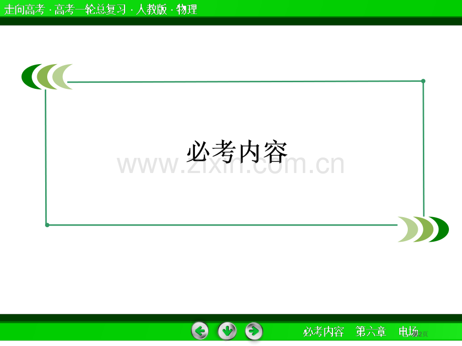 走向高考高考物理总复习带电粒子在电场中的运动电容器张省公共课一等奖全国赛课获奖课件.pptx_第2页