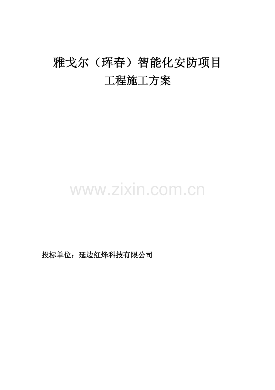 安防关键工程综合施工组织专题方案.docx_第1页