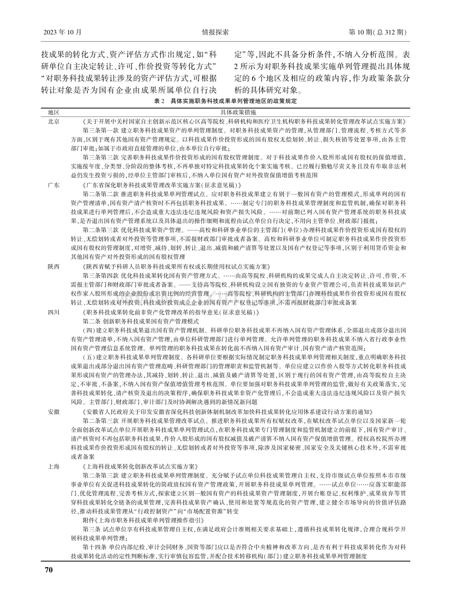 基于政策文本分析的福建省职务科技成果单列管理改革建议研究.pdf_第3页