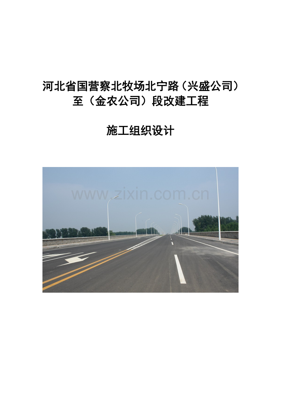 公路改建综合项目工程综合项目施工组织设计.doc_第1页