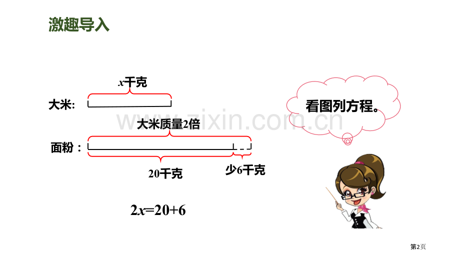 实际问题与方程简易方程省公开课一等奖新名师优质课比赛一等奖课件.pptx_第2页