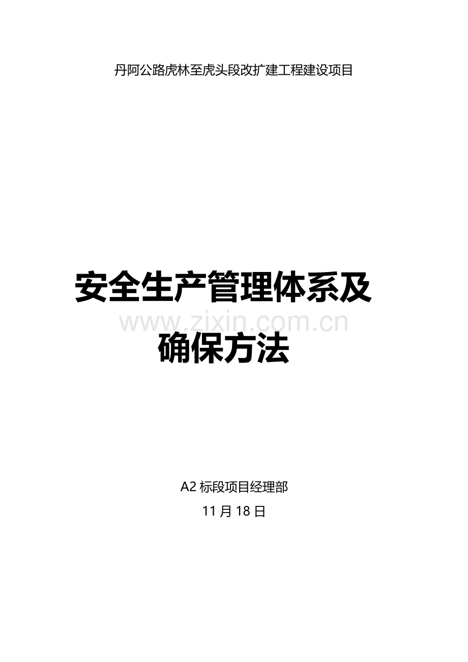 安全生产管理标准体系及保证专项措施.doc_第1页