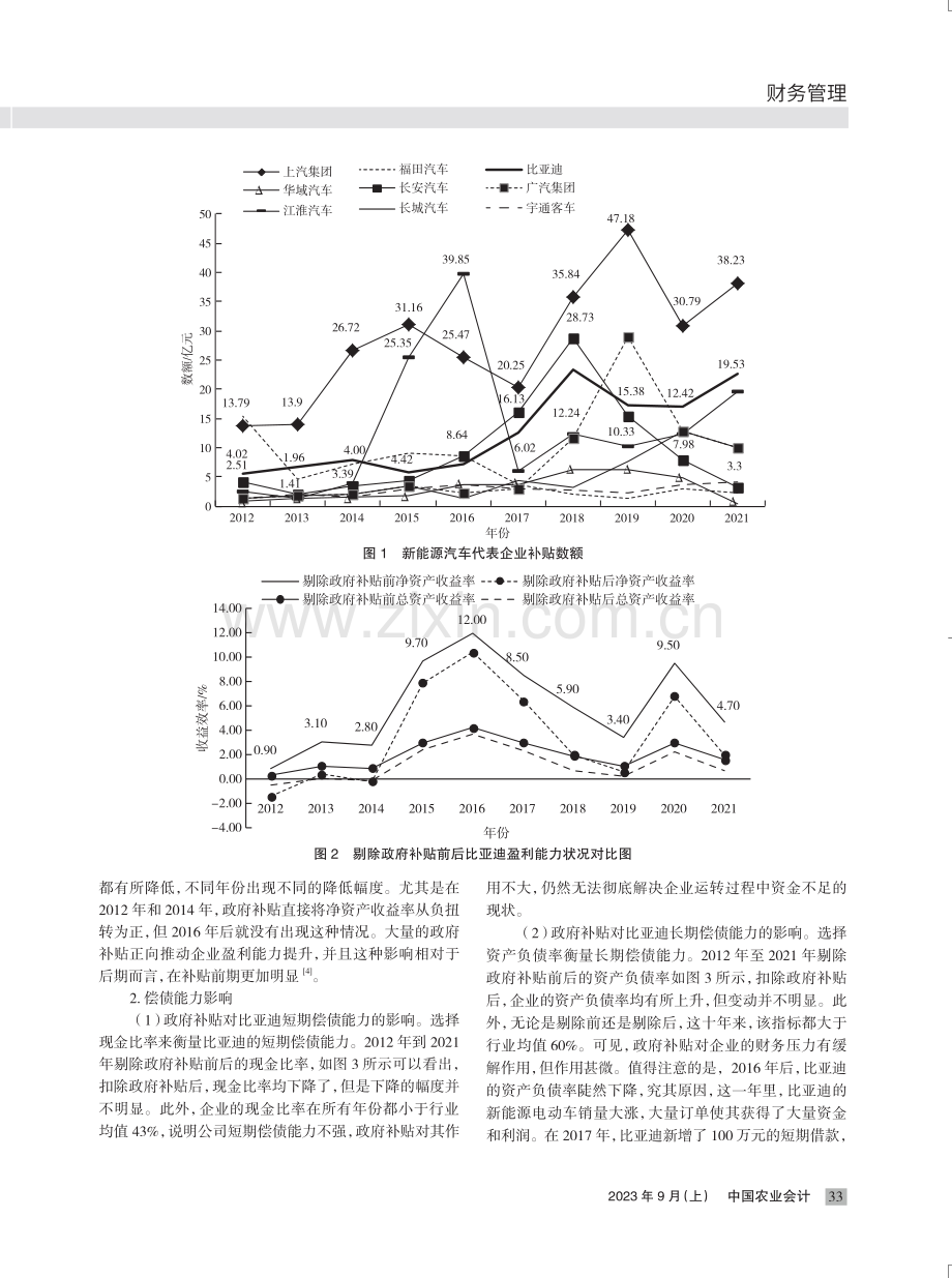 基于政府补贴的比亚迪公司财务能力分析.pdf_第2页