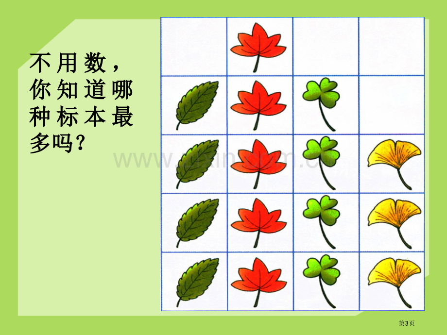 认识统计表形象统计图和统计表课件省公开课一等奖新名师优质课比赛一等奖课件.pptx_第3页