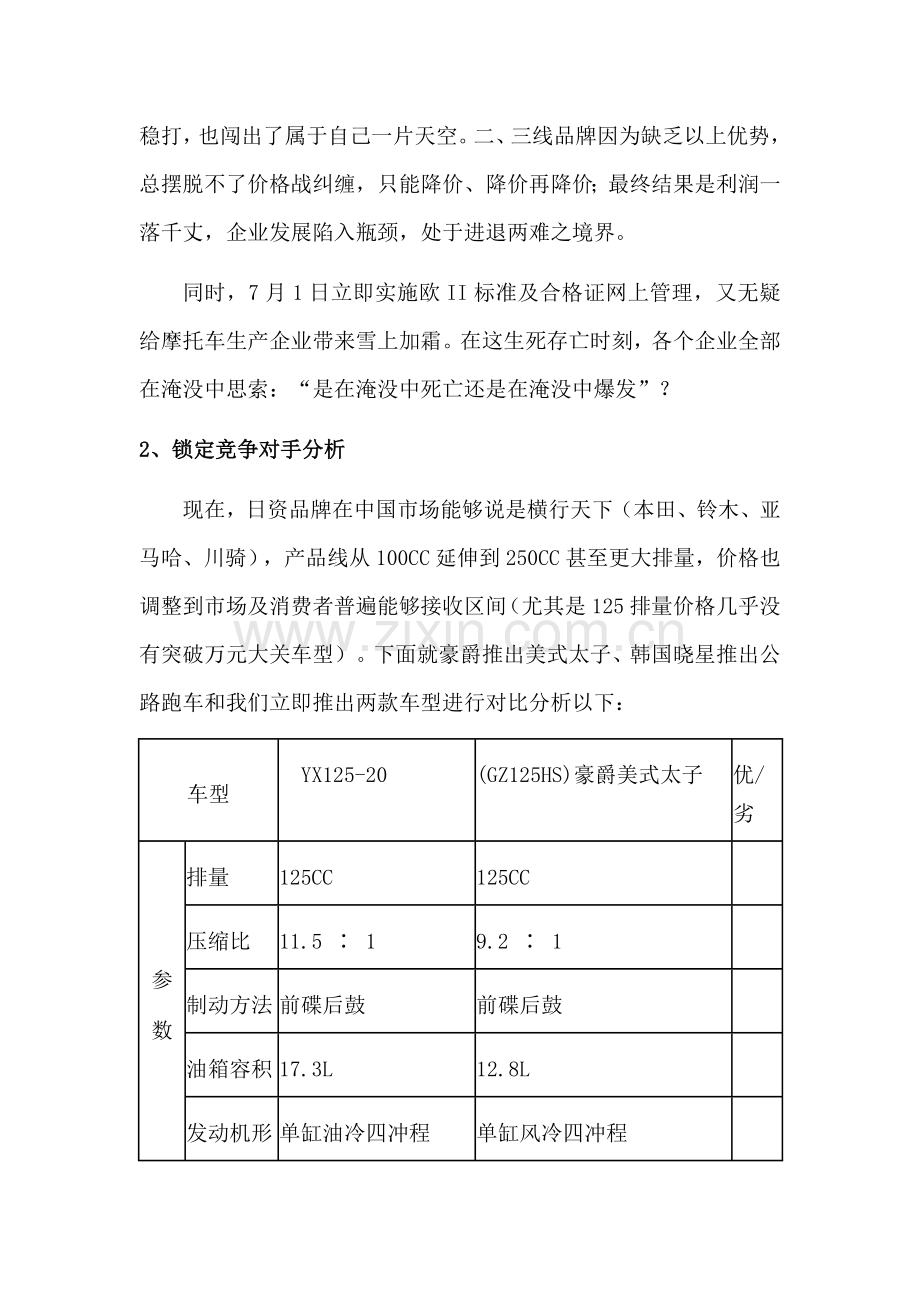 摩托车上市推广策划方案样本.doc_第3页