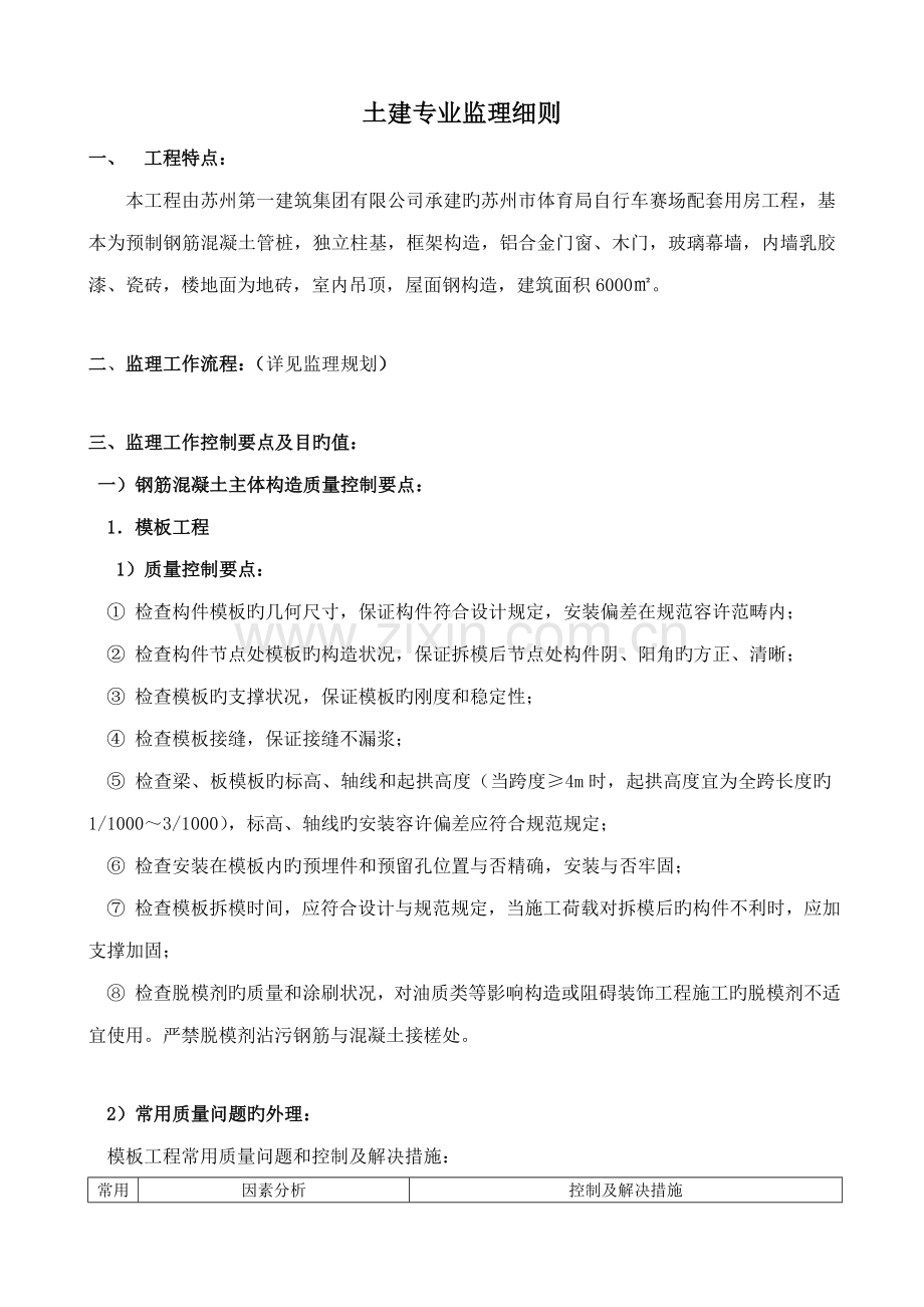 监理标准细则土建.docx_第1页